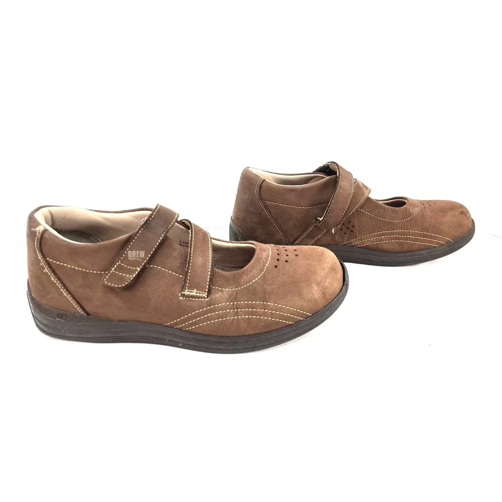 Drew Orchid Mary Jane Shoes Women's Blue Leather Therapeutic Comfort 9.5W